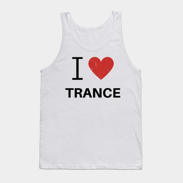 I Heart Trance - White Tank Top by I Heart Trance